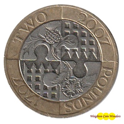 2007 £2 Coin - 300th Anniversary of the Act of Union - Click Image to Close
